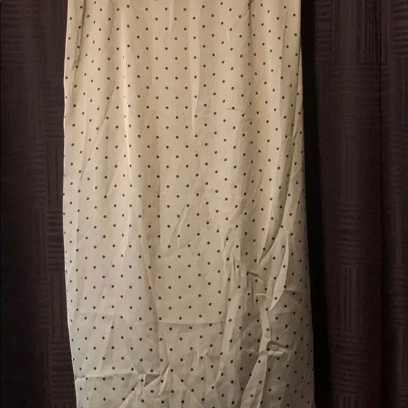 Zara Mint Blue Green Polka Dot Ruching Midi Bloggers Favorite Skirt - Picture 8 of 8